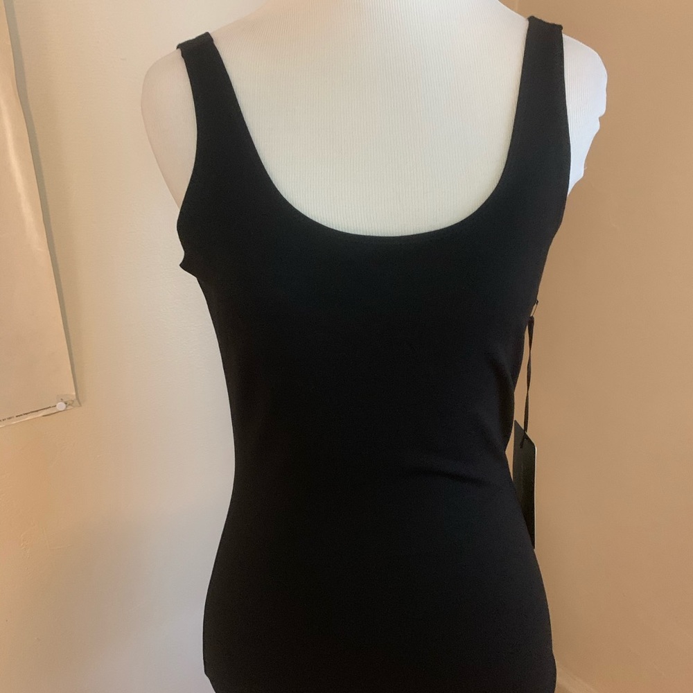 Black tank body suit